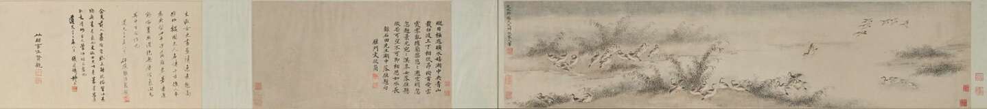 Wildgänse am Fluss im Stil von Wen Chu (1593-1634) - фото 13