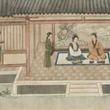 Neun Bilder mit Darstellung der Geschichte aus dem konfuzianischem Werk Xiaojing über die kindliche Pietät - фото 2