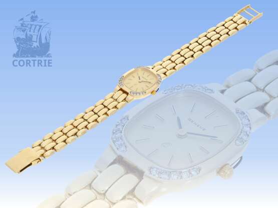 Armbanduhr: luxuriöse Damenuhr mit Diamantbesatz, 80er Jahre - photo 2