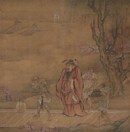 Album mit anonymer Darstellung der Gottheit Zhong Kui mit Dämonen - Foto 4