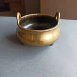 Weihrauchbrenner in Form eines ding aus goldfabener Bronze - Foto 5