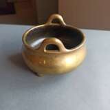 Weihrauchbrenner in Form eines ding aus goldfabener Bronze - Foto 6