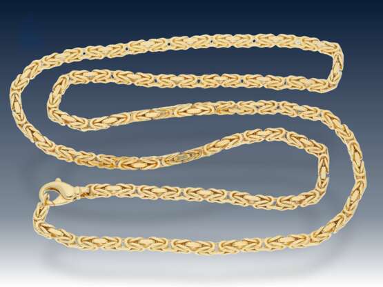 Kette/Armband: goldene, außergewöhnlich lange und schwere Königskette mit passendem Armband, hervorragende Qualität - photo 2