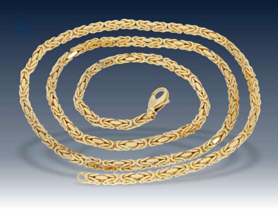 Kette/Armband: goldene, außergewöhnlich lange und schwere Königskette mit passendem Armband, hervorragende Qualität - фото 3