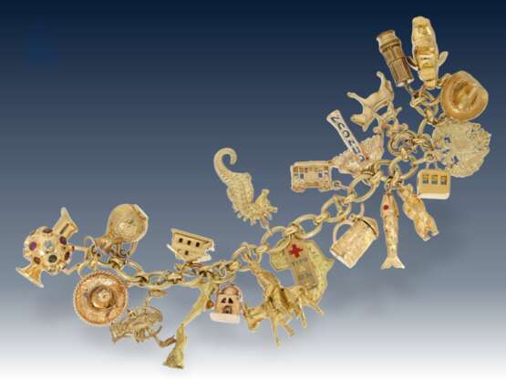 Armband: sehr schweres und außergewöhnliches Bettlerarmband aus 18K Gold, sehr selten in dieser Vielfalt! - фото 1