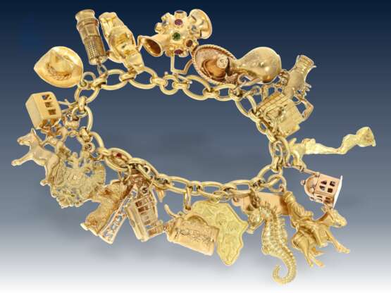 Armband: sehr schweres und außergewöhnliches Bettlerarmband aus 18K Gold, sehr selten in dieser Vielfalt! - photo 3