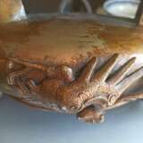 Weihrauchbrenner aus Bronze mit Reliefdekor von Kranichen und Drachen - Foto 6