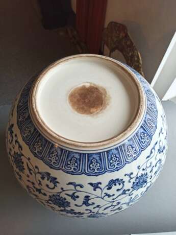 Gebauchte unterglasurblaue Drachenvase aus Porzellan - Foto 7