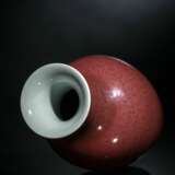 Kupferrot glasierte Vase aus Porzellan - Foto 3