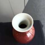 Kupferrot glasierte Vase aus Porzellan - Foto 7