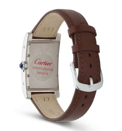 Cartier. CARTIER, TANK AMERICAINE, 18K WHITE GOLD, MOONPHASES, REF. 819908 - Foto 3