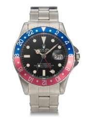 ROLEX, GMT MASTER,”POINTED CROWN GUARDS”, “PEPSI”, STEEL, REF. 1675 