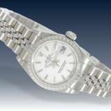 Armbanduhr: luxuriöse, ungetragene Damenuhr Rolex Lady Date Ref.29240 mit Originalpapieren und Originalkarton - photo 2