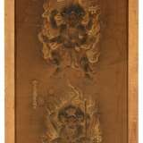 Buddhistische Malerei mit zwei der Fünf Großen Könige des Esoterischen Wissens (godai myôô) - Foto 2