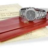 Armbanduhr: praktisch neuwertige Patek Philippe Nautilus Lady Ref.4700/1 mit Etui, Originaletikett und Originalpapieren - Foto 1
