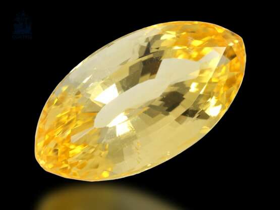 Steine: sehr schöner und wertvoller, natürlicher gelber Saphir von 6,65ct - Foto 1
