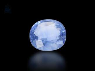 Steine: hellblauer natürlicher und unbehandelter Ceylon-Saphir von 2,5ct