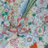 Große 'Drachen-Phönix'-Platte aus Porzellan mit 'Mille Fleur'-Dekor - photo 5