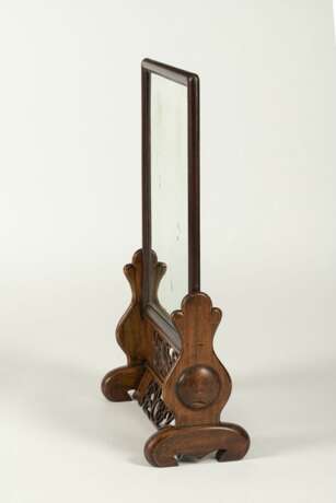 Tischstellschirm aus Holz mit Spiegel - photo 2