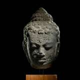 Feiner Kopf de Buddha Shakyamuni aus Lavagestein - Foto 1