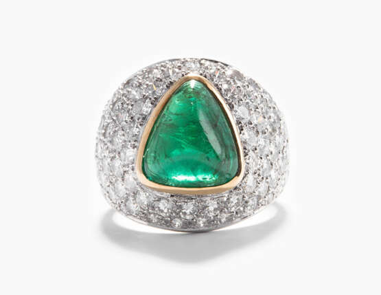 Smaragd-Brillant-Ring - фото 1