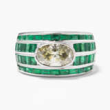 Diamant-Smaragd-Ring - фото 1