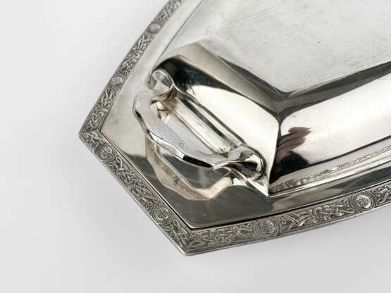 Serving dish “Friday”, Silver plated metal, Англия, 1940 - photo 3