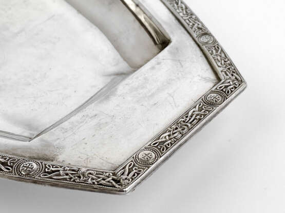 Serving dish “Friday”, Silver plated metal, Англия, 1940 - photo 4