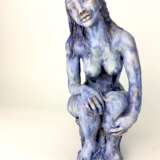 Anni Jung: Weiblicher Akt in Blau. Skulptur. 2010. - фото 1