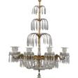 AN EARLY VICTORIAN CUT-GLASS AND GILT-BRASS EIGHT-LIGHT CHANDELIER - Аукционные цены