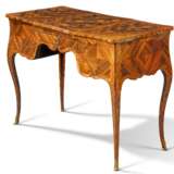 A LOUIS XV TULIPWOOD, BOIS SATINE AND FRUITWOOD MARQUETRY WRITING-TABLE - photo 2