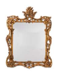 A GEORGE II GILTWOOD PICTURE FRAME MIRROR