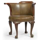 A GEORGE II MAHOGANY TUB-SHAPED DESK CHAIR - фото 2