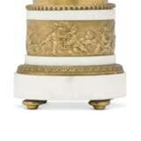 A PAIR OF LOUIS XVI-STYLE ORMOLU AND WHITE MARBLE TWIN-LIGHT CANDELABRA - фото 4