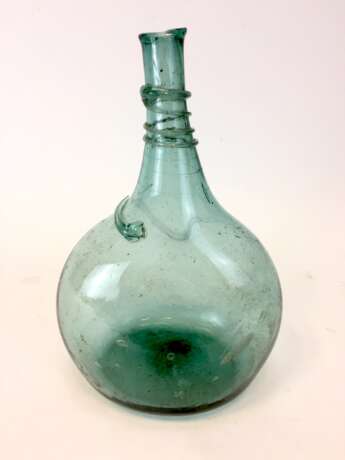 Handarbeits-Glas / Ballon / Flasche / Karaffe: grünes Glas, 19. Jahrhundert - Foto 2