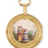 ANTIQUE GOLD AND ENAMEL POCKET WATCH, BERTHOUD, CIRCA 1790 - Foto 2