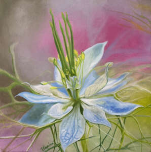 Oil Painting Flower Nigella