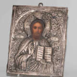 Christus Pantokrator mit Silberoklad - photo 4