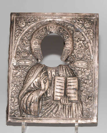 Christus Pantokrator mit Silberoklad - Foto 11