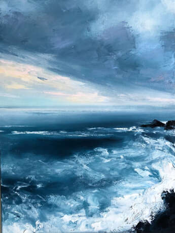 Design Painting “Seascape”, Canvas on the subframe, Oil, Contemporary art, Landscape painting, Russia, 2021 - photo 1