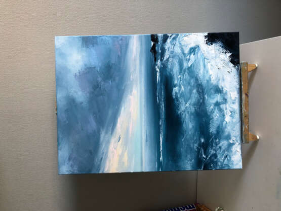 Design Painting “Seascape”, Canvas on the subframe, Oil, Contemporary art, Landscape painting, Russia, 2021 - photo 3