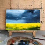 Design Painting “Thunderstorm in the field”, Canvas on the subframe, Oil, Contemporary art, Landscape painting, Russia, 2021 - photo 2