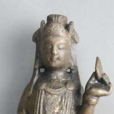 Bronzefigur eines Bodhisattva - Foto 3