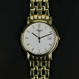 Herrenarmband-Uhr, Tissot / Schweiz, Gelb-Gold 750 / 18 Karat, neuwertig, wohl ungetragen. - photo 2