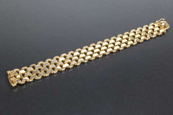 Sehenswertes breites Gold-Armband, Gelbgold 750 / 18 Karat, Nobelmarke Franklin Mint, sehr elegant und schön. - фото 1