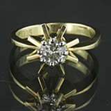 Brillant-Solitär-Ring, 0,5 Karat, Gelbgold und Weißgold 585 / 14 Karat, Handarbeit, sehr hochwertig. - фото 1