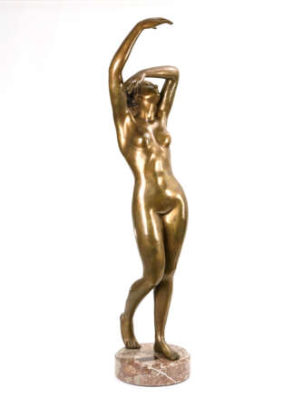 MONACO, S . Großer Bronze-Frauenakt Risveglio . - photo 1