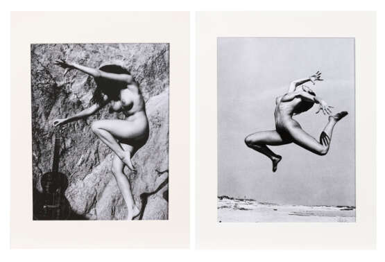 DE DIENES, André (1913 Siebenbürgen - 1985 Los Angeles). de Dienes: 2 weibliche Akte am Strand. - photo 1