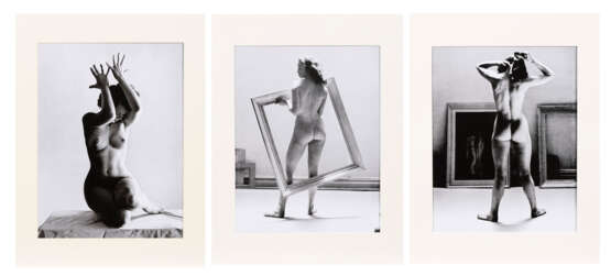DE DIENES, André (1913 Siebenbürgen - 1985 Los Angeles). De Dienes: 3 erotische weibliche Akte. - photo 1