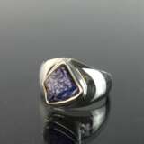 Formschöner Ring mit natürlichem Tansanit von ca. 7 Karat in Silber 925. - photo 2